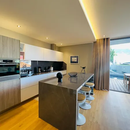 Blue Boat By Madeira